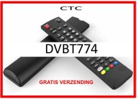 Vervangende afstandsbediening voor de DVBT774 