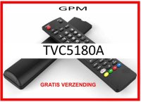Vervangende afstandsbediening voor de TVC5180A 