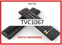 Vervangende afstandsbediening voor de TVC1067 