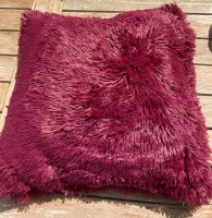 KUSSENHOES LUXE FLUFFY 45X45 CM RED