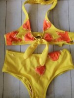 Prachtige Gele Bikini met Paillettes -