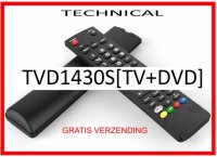 Vervangende afstandsbediening voor de TVD1430S[TV+DVD] 