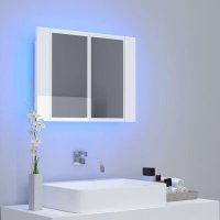 VidaXL Badkamerkast met spiegel en LED