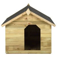 VidaXL Hondenhok met opklapbaar dak geïmpregneerd