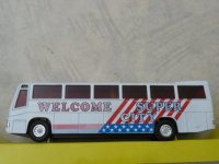 Metalen Bus Welcome Super City
