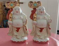 Chinees porseleinen lachende Boeddha ,nieuw 
