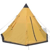 VidaXL Tent 4-persoons geel91008