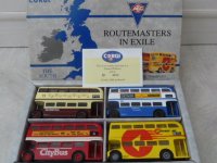 CORGI 4 Routemasters in Exile The