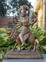 Godin Durga-standbeeld,Singhavahini,Shiva,Boeddha,buddha