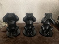 Bully hondenbeeldjes set van 3 stuks