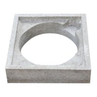 Prefab betonrand voor putdeksel d.400mm