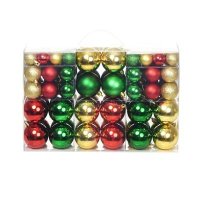 Kerstballen 100 st rood/goudkleurig/groen245718