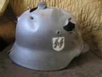 Helmet SS M40 (Battle Damaged)
