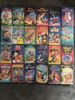 Partij 111 stuks VHS Disney, tekenfilms,