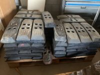 Hitachi pads SET rubbertrack plates/pads for