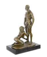 Erotiek 3x bronzen beelden alles gesigneerd