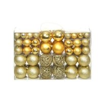 VidaXL 100-delige Kerstballenset 3/4/6 cm goudkleurig245708