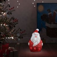VidaXL Kerstfiguur kerstman LED binnen en