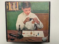 Vintage microscoop set jaren \'50 