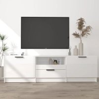 VidaXL Tv-meubel 140x35x40 cm bewerkt hout