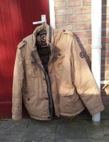 HOOGWARDIGE Kwaliteit warme winter jas donker