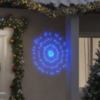 VidaXL Kerstverlichting vuurwerk 140 blauwe LED\'s