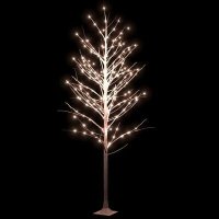 VidaXL Berkenboom LED 240 LED\'s warmwit