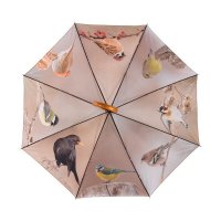 Paraplu met diverse wintervogels TP387