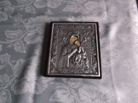 Zilveren Icoon Heilige Maria met kind
