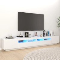 VidaXL Tv-meubel met LED-verlichting 260x35x40 cm