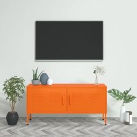 VidaXL Tv-meubel 105x35x50 cm staal oranje336228