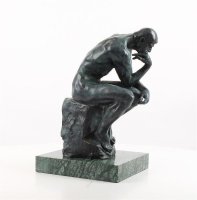 De Denker , brons beeld 