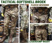 Tactical Soft Shell Broek, Olive &