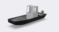 HDPE platbodem 500 PRO Zelflozend werkboot