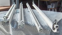 Zware gordijnrails in aluminium en staal
