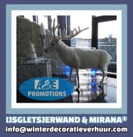 Groot wit hert verhuur amsterdam info@winterdecoratieverhuur.com