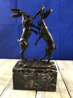 Hazen , haas , brons beeld