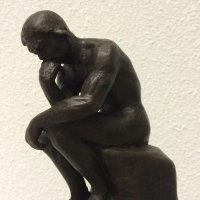 Denker, Auguste Rodin , beeldhouwwerk ,