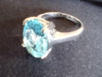 Silver ring 925 aquamarine?
