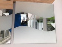 3 Decoratieve spiegels 60x60 cm