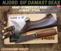 Njord Sif Damast Seax/  Hand