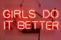 Girls do it better neon en