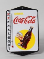 Drink coca cola emaillen reclame thermometer