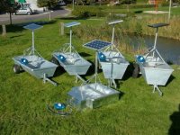 Waterbakken op zonne energie van 200