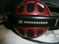 Vintage Sennheiser 450-2 koptelefoon rood 3m