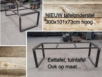 Tuintafel - NIEUW tafelonderstel 300x101x73cm hoog