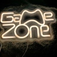 Neon led \'Game Zone\' op plexiglas