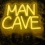 Neon led 'Man Cave' op plexiglas met schakelaar.