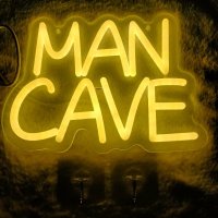 Neon led \'Man Cave\' op plexiglas