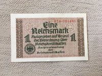 Duits bankbiljet bankbriefje van 1 Reichsmark